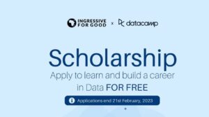 The detailed procedure for the 2024 I4G DataCamp Scholarship (Ingressive for Good)